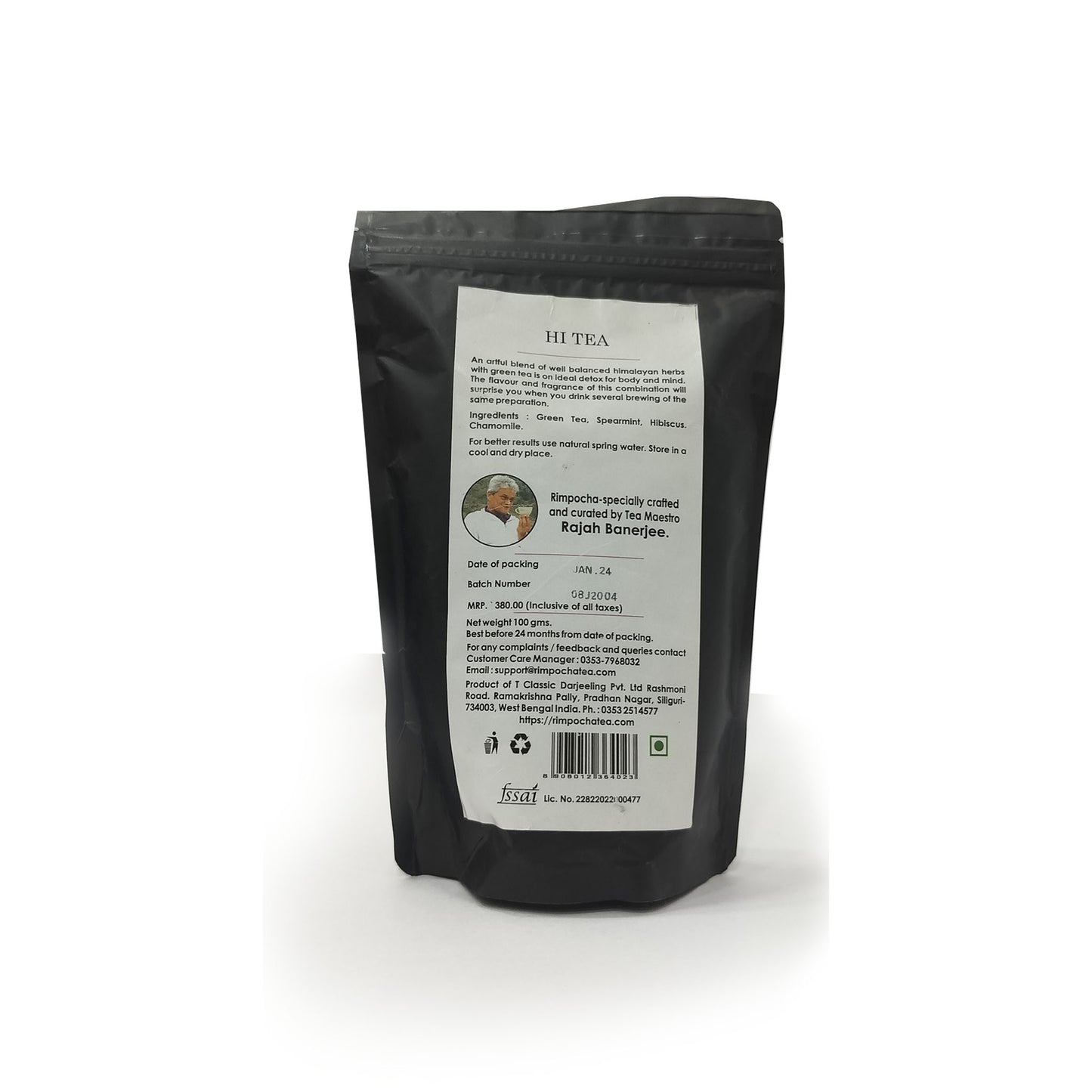 Hi Tea Detox -Green Tea Spearmint , Chamomile Flower Tea and Organic Hibiscus Flower Tea Combo,