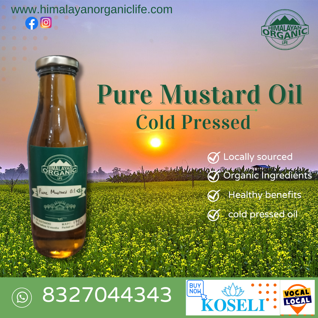 Pure Mustard Oil | Cold-Pressed (500 ml )