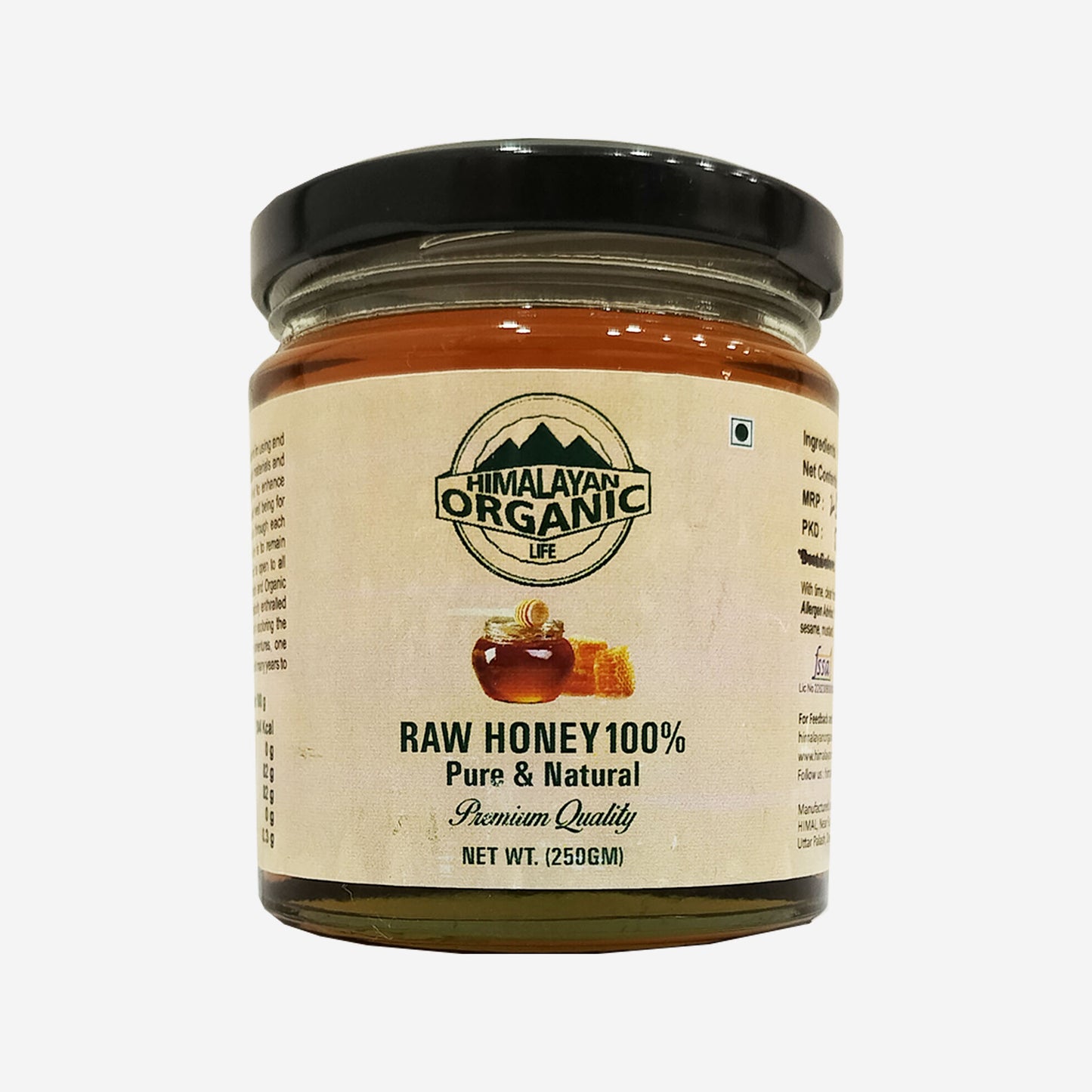 Raw Honey (250 gms)|100% Pure and Natural | No Sugar Adulteration|