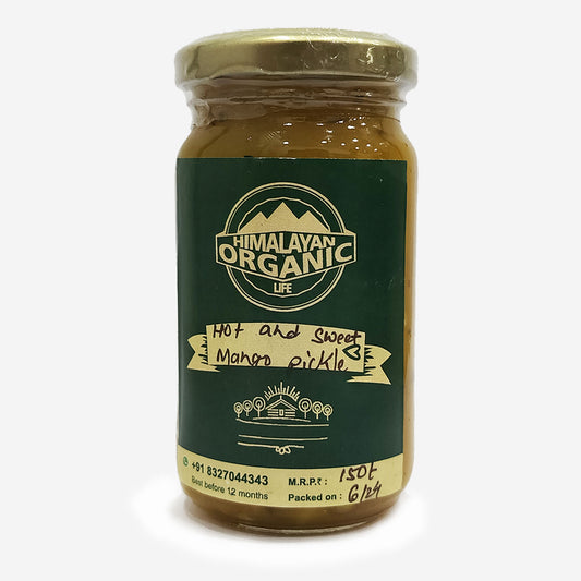 hot and sweet mango pickle (250 gms)| Made with Raw Mango, sugar & Himalayan Spices |(250 gms)