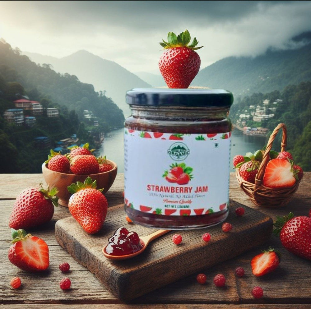 Strawberry Jam (200gms) | Naturally Grown | Himalayan Strawberries |