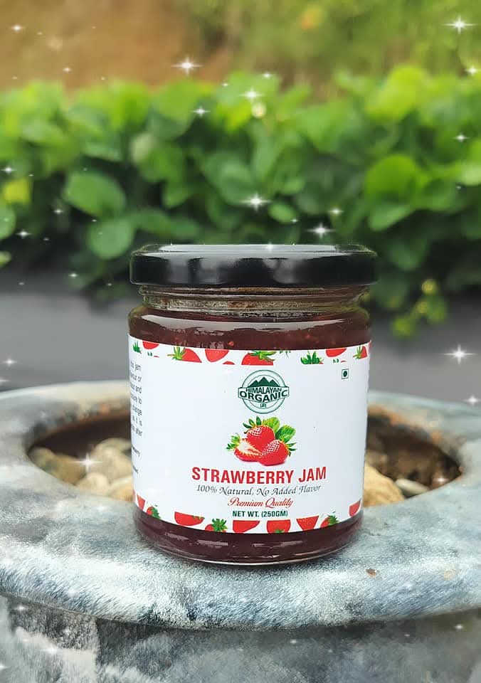 Strawberry Jam (200 gms)|Farm Picked Produce |Authentic Himalayan |
